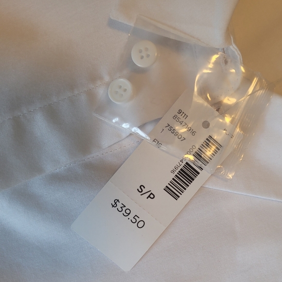 REITMANS ESSENTIALS NWT Women's White Button Down Dress Shirt Size Small - Picture 7 of 9